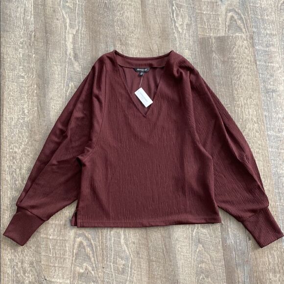 Banana Republic Cross Hatch Jacquard Top - Picture 2 of 7